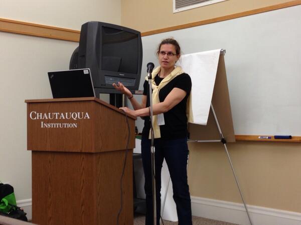 Sharon teaching at Chautauqua. 