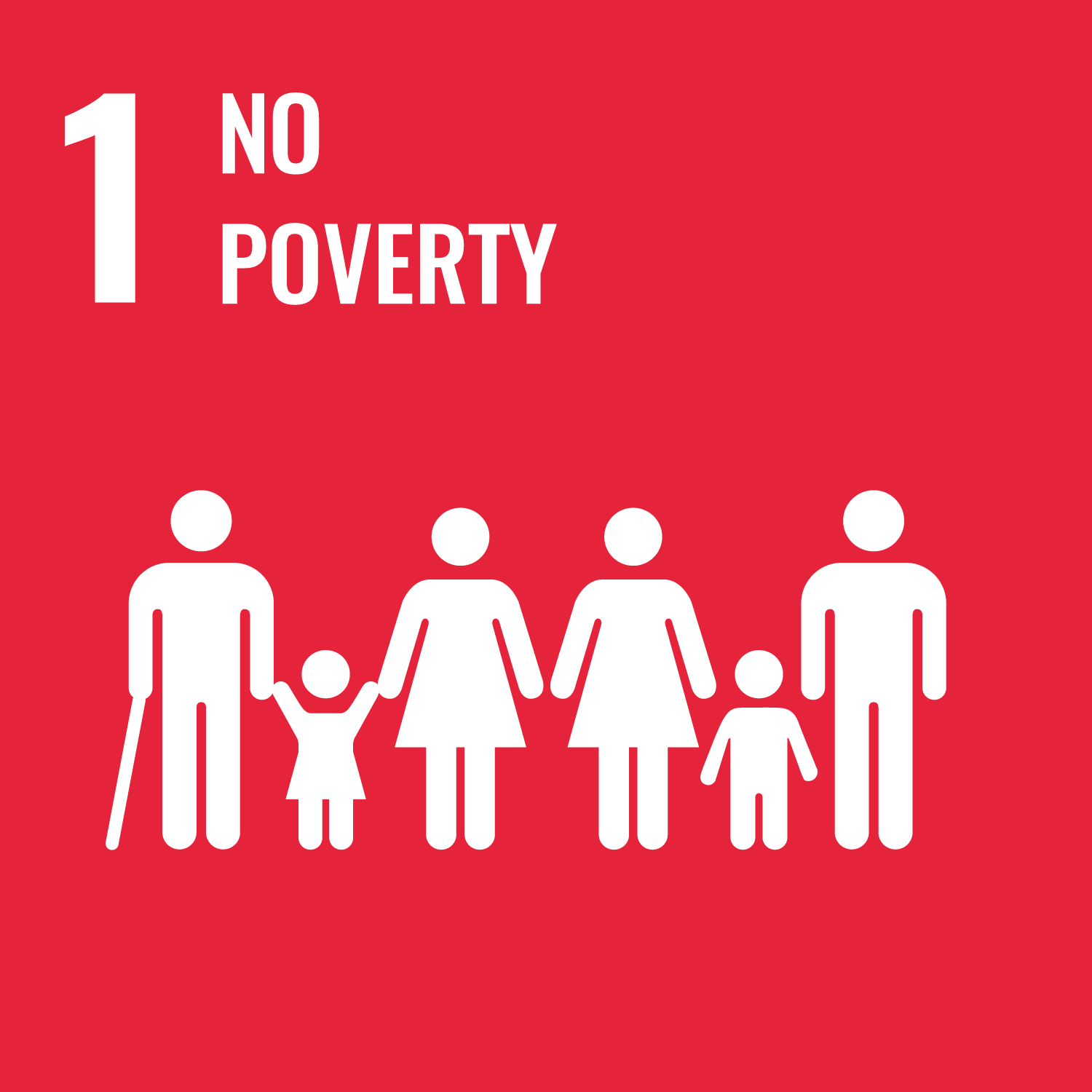 SDG Goal icon for No Poverty.