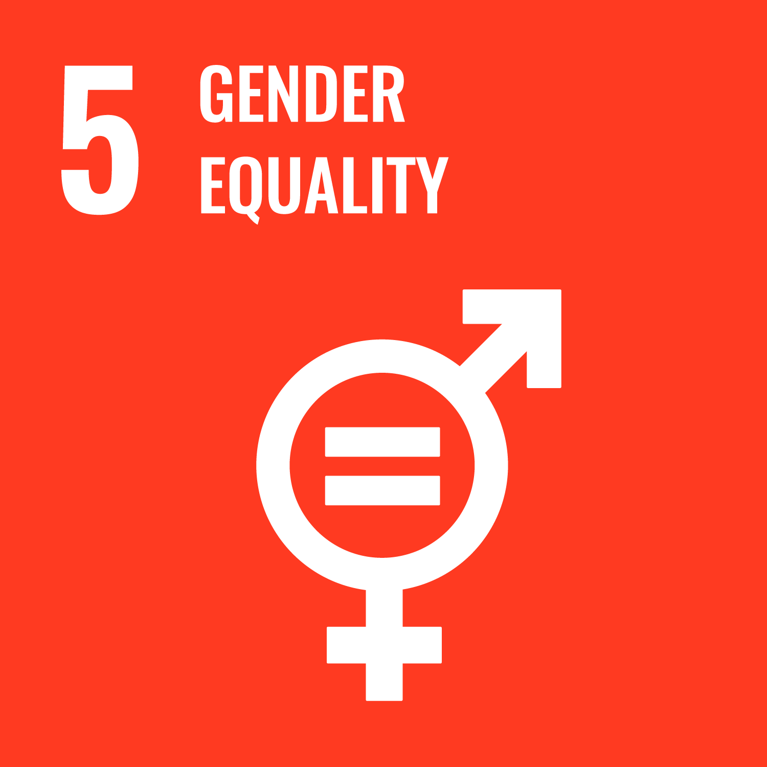 SDG Goal icon for Gender Equality.