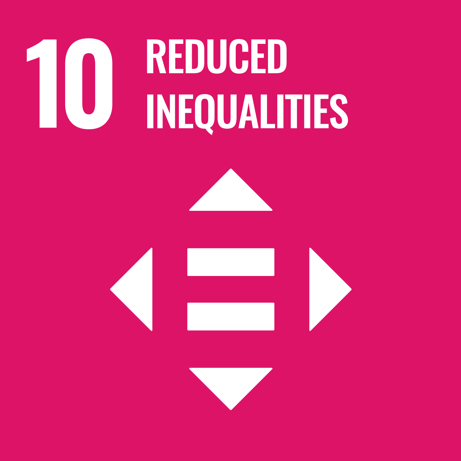SDG Goal icon for Reduced Inequalities.
