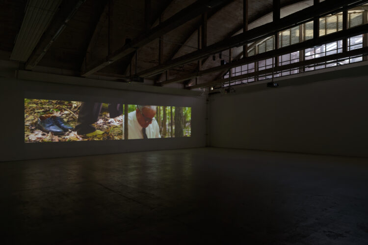 Installation view of Hearing 4’33”. This was a two-channel installation in my first exhibition showing multiple scenes of The Tuba Thieves. All Component Parts (Listeners) installation view. Solo exhibition at Centre d’Art Contemporain Passerelle, Brest France.