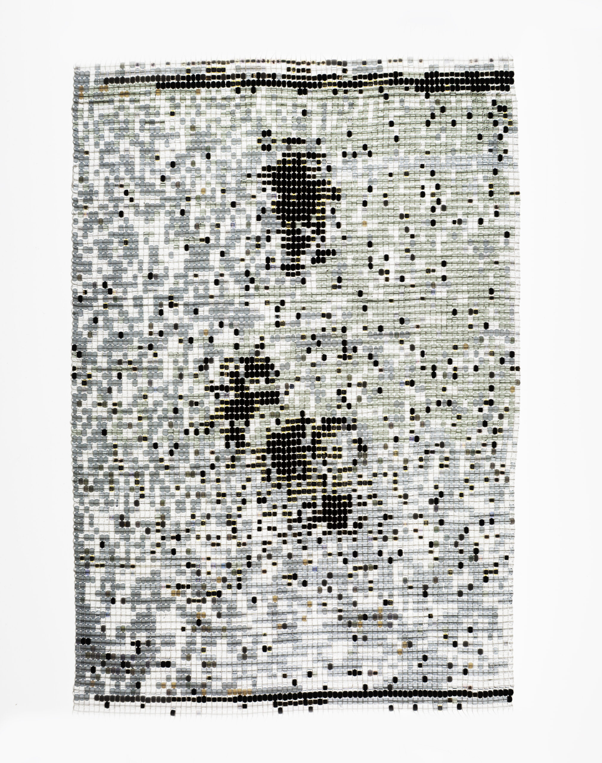 Expanding Axis (detail), 2022
glass beads, nylon thread
4 x 6 in.
© Sarah Rosalena
photo © Museum Associates/LACMA
photo credit: Ian Byers-Gamber