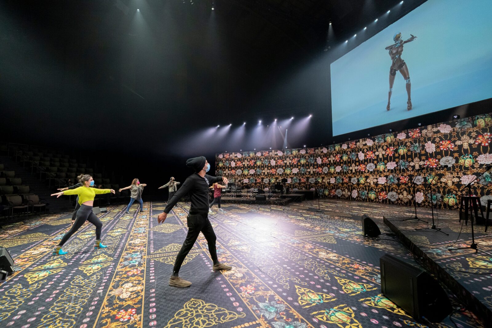 High School Students from the Armory’s Education Program participate in the Vogue dance class taught by BEING, part of Rashaad Newsome’ s ASSEMBLY in the Wade Thompson Drill Hall at the Park Avenue Armory on March 3, 2022.
Photo Credit: Stephanie Berger