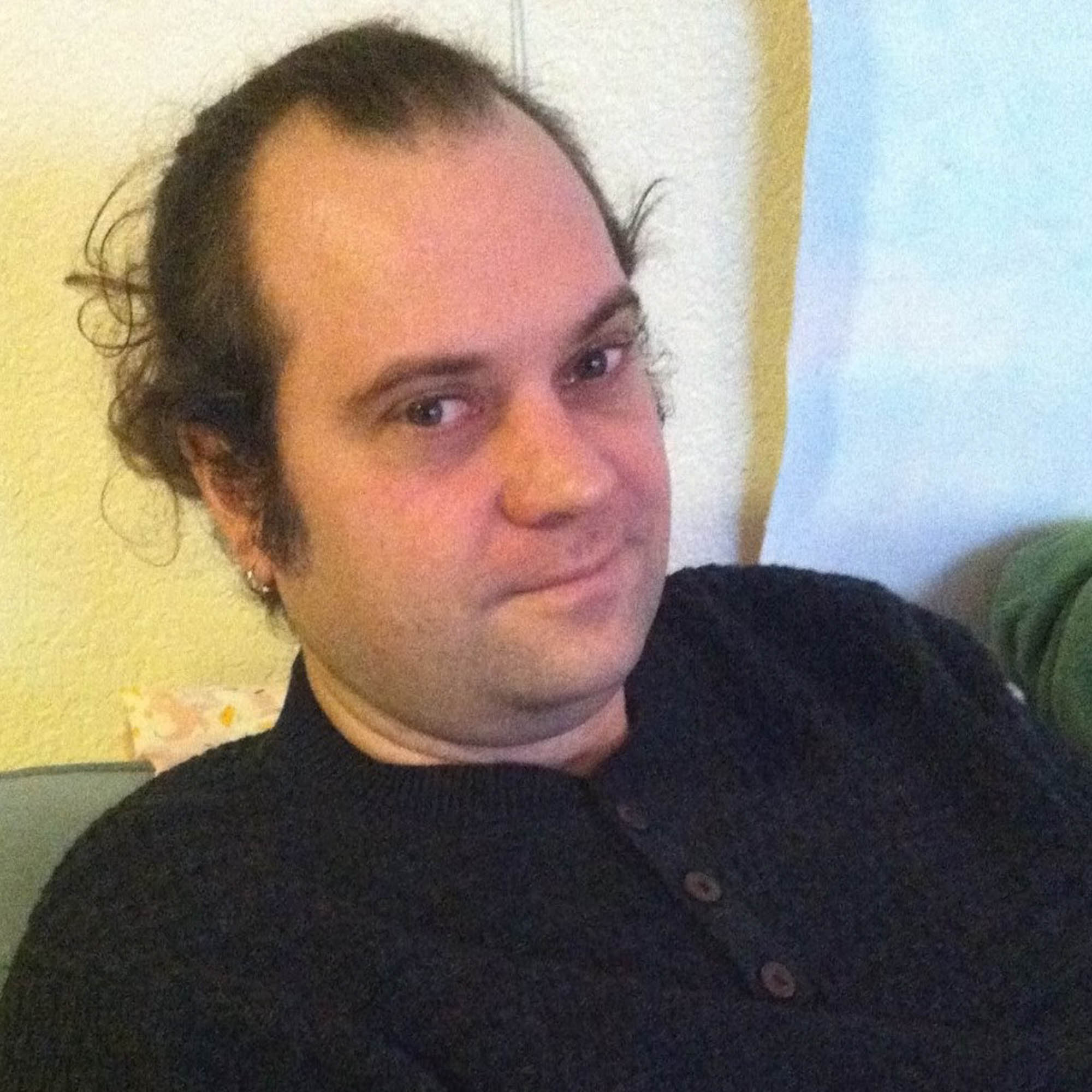 Photo of Nathan taken at a particularly happy moment by his wife Joelle
