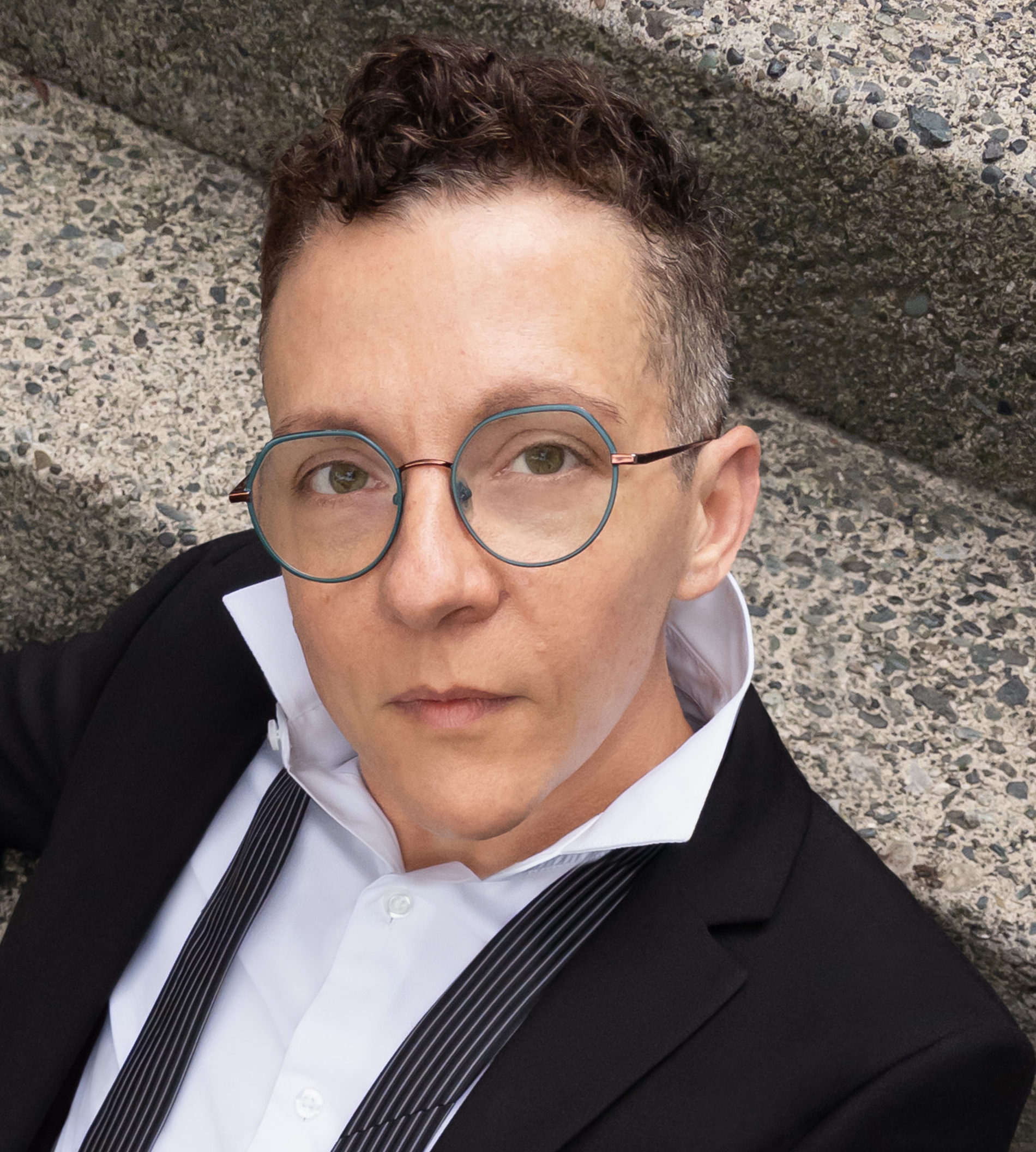 The writer Alex Marzano-Lesnevich (USA), Vancouver, Canada, October 10, 2025. Photograph by Beowulf Sheehan