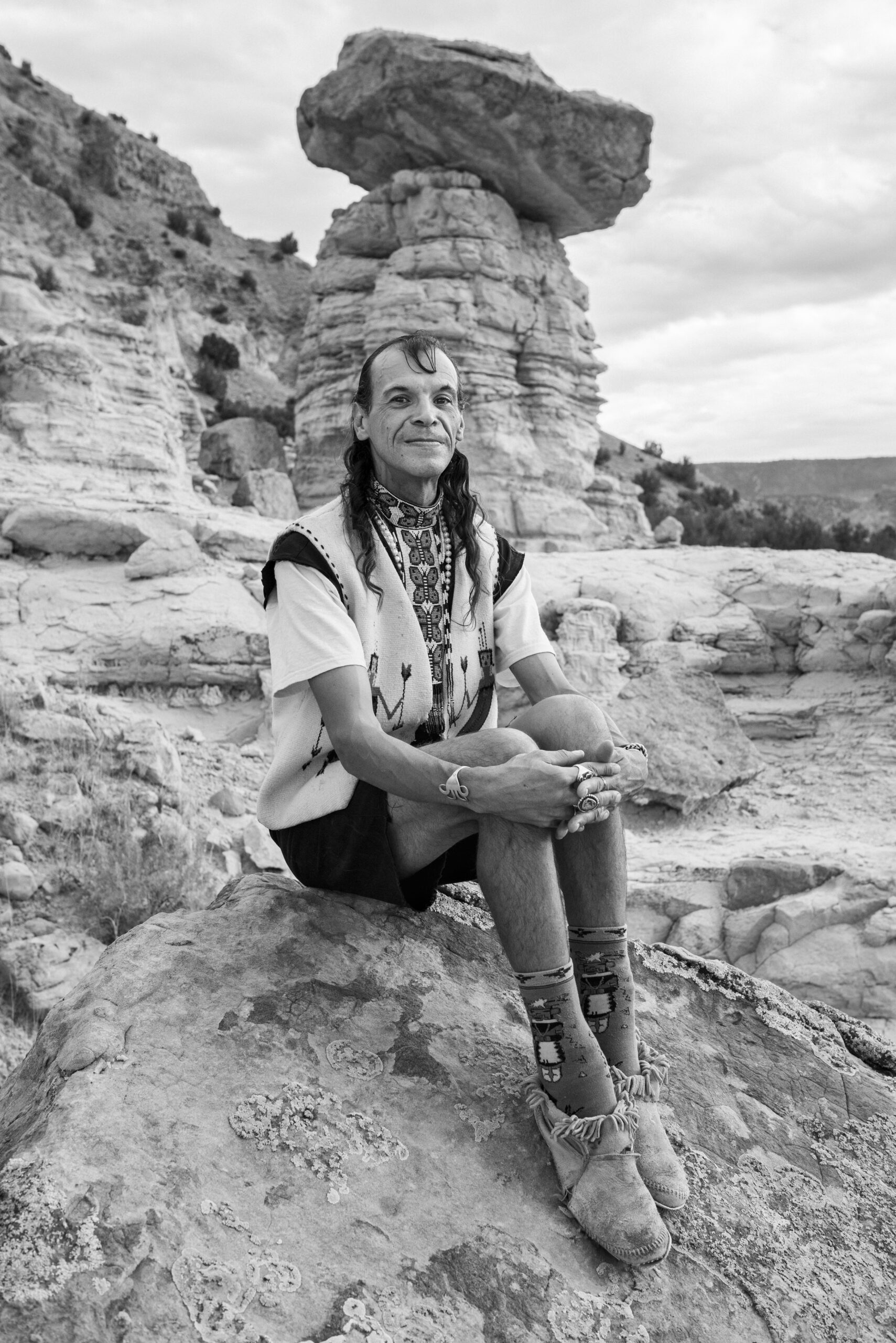 Maurice Archuleta is an artist from one of Abiquiú's original Genízaro families—descendants of Native American captives who formed distinct communities under Spanish colonial rule. The Archuletas have lived in Abiquiú since the 1700s as farmers, ranchers, and community leaders, maintaining traditions through generations of challenges.

Maurice continues this legacy through his art, honoring local ceremonies and festivals that express Genízaro identity. 