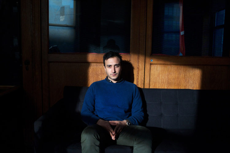January 7th, 2014.  Film maker Lotfy Nathan, who recently directed 12 O'Clock Boys, posed for a portrait at the Oscilloscope films office located at 511 Canal Street in Manhattan.
(Natalie Keyssar for The Wall Street Journal)

NYBIKER