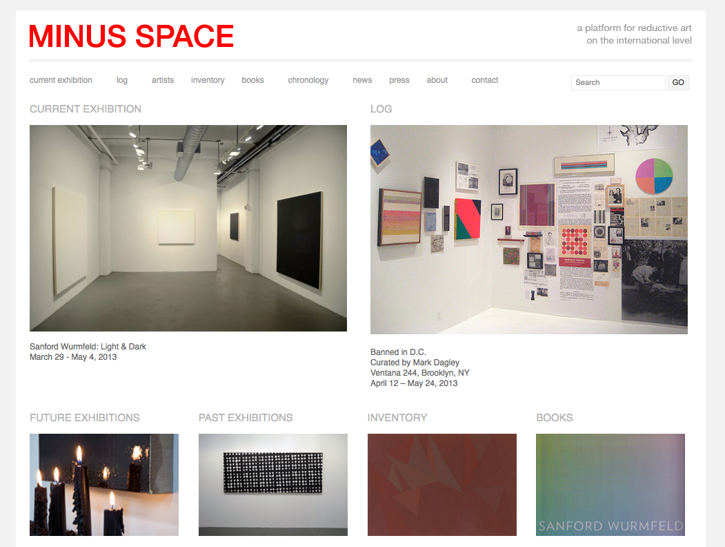 Minus Space website