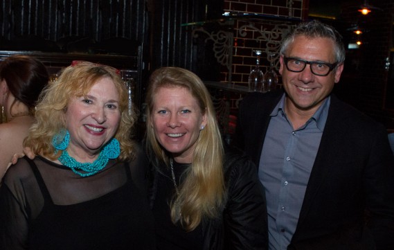 Ruby Lerner (left) with Creative Capital Board Member Paige West and Christopher Cooper