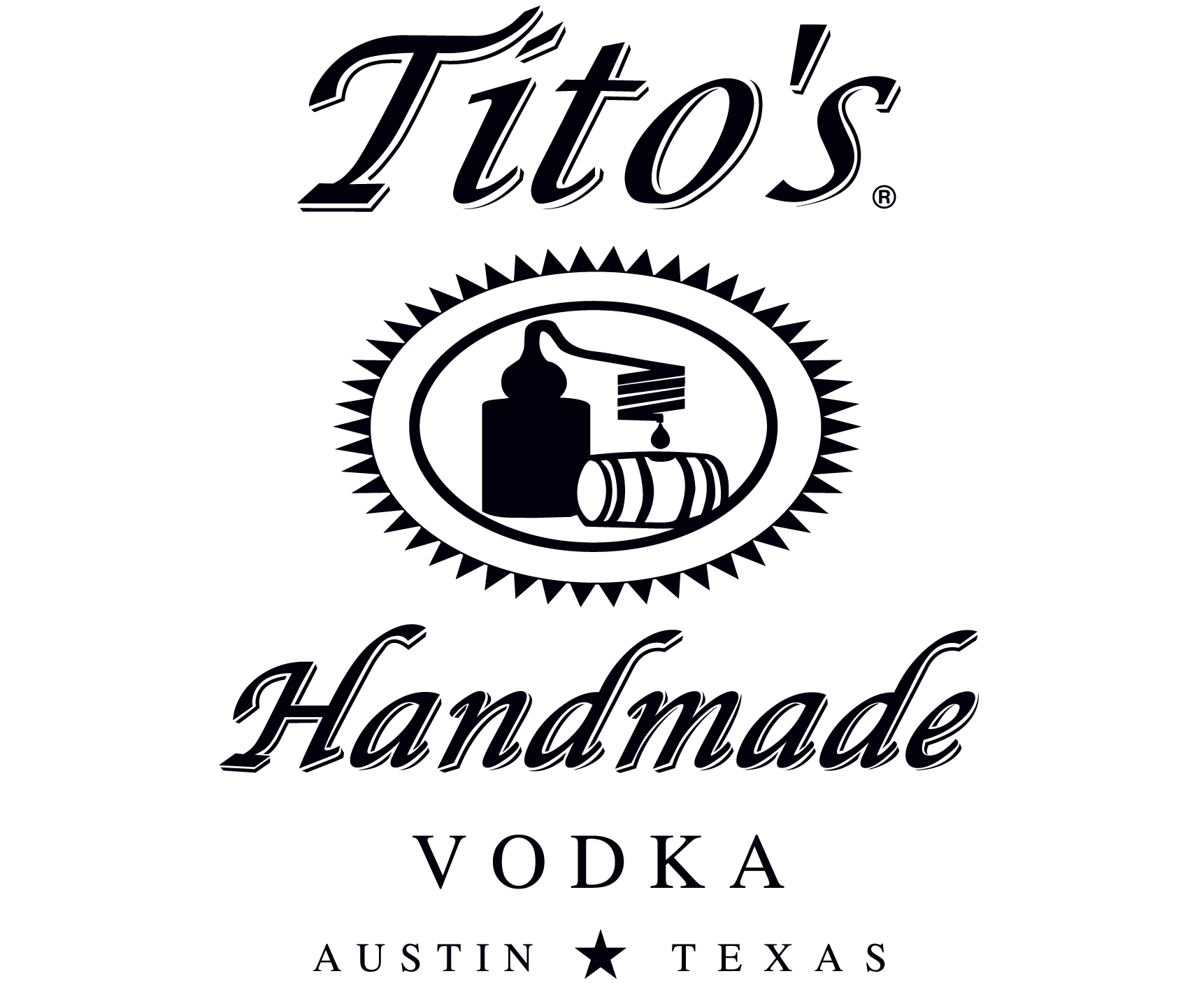 Tito's vodka logo.