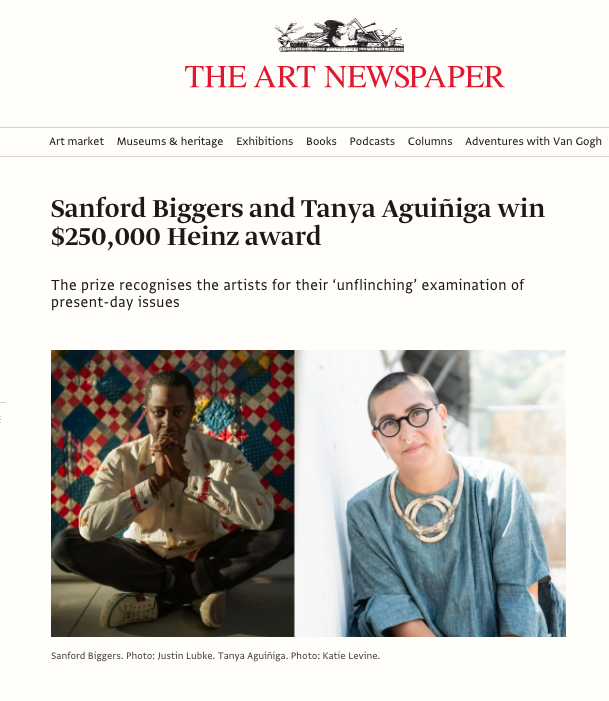 Sanford Biggers and Tanya Aguiñiga are the recipients of the 2021 Heinz Awards