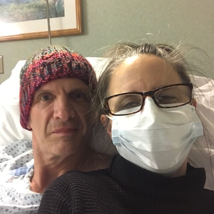 Bill Kennedy and Mallory Catlett at Burke rehabilitation hospital. Image credit: Mallory Catlett.